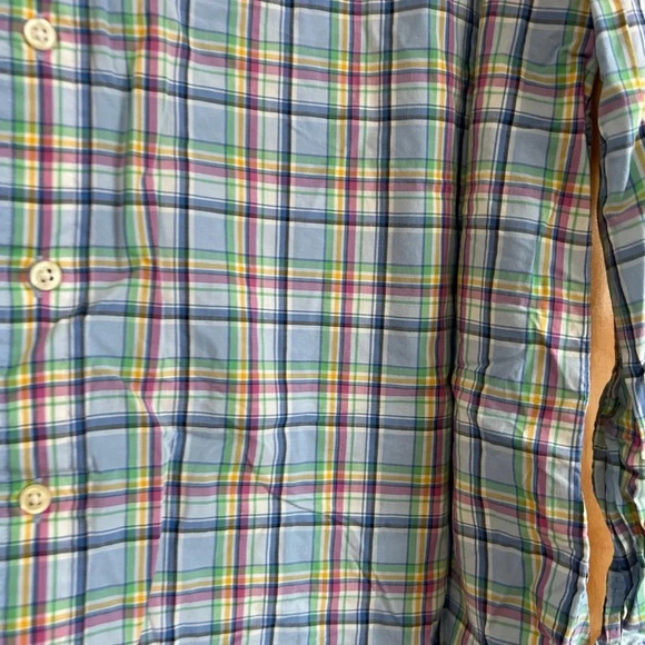 RALPH LAUREN MULTICOLOR PLAID PREPPY BUTTON DOWN SHIRT - Picture 5 of 5